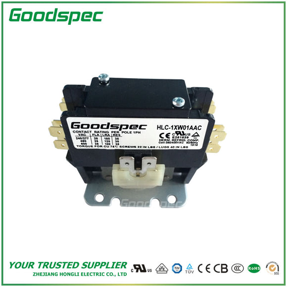 HLC-1XW01AAC(1P/25A/380-400VAC) Definite Purpose Contactor